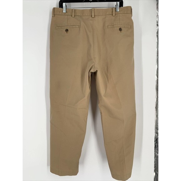 Brooks Brothers Advantage Chino Hudson Mens Dress Pants 36x30 Khaki Straight Leg - Picture 2 of 6